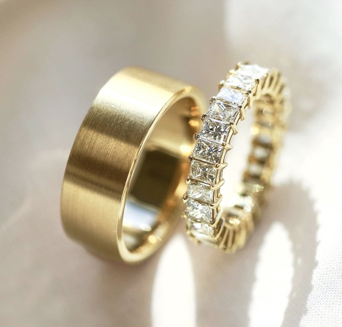 Trío de Anillos de Boda