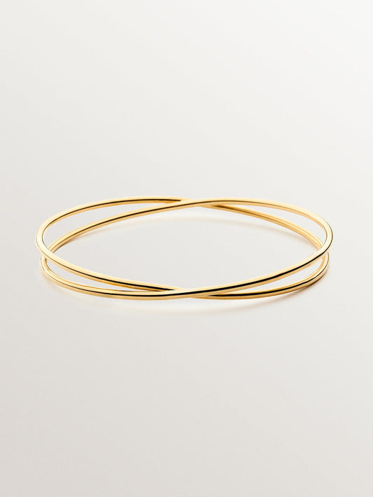 Brazalete Moderno Diseño Minimalista en Oro