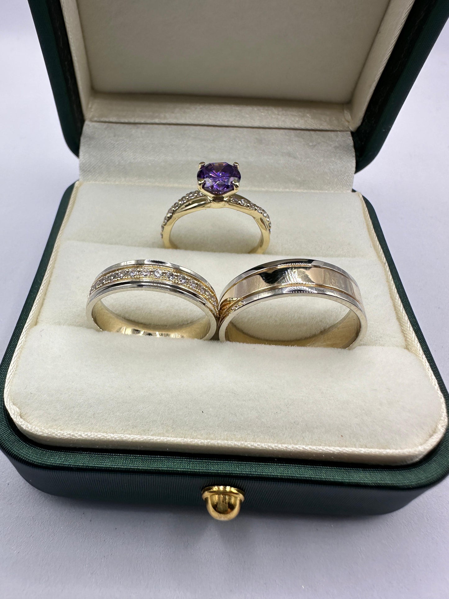 Set de Anillos de Boda en Oro