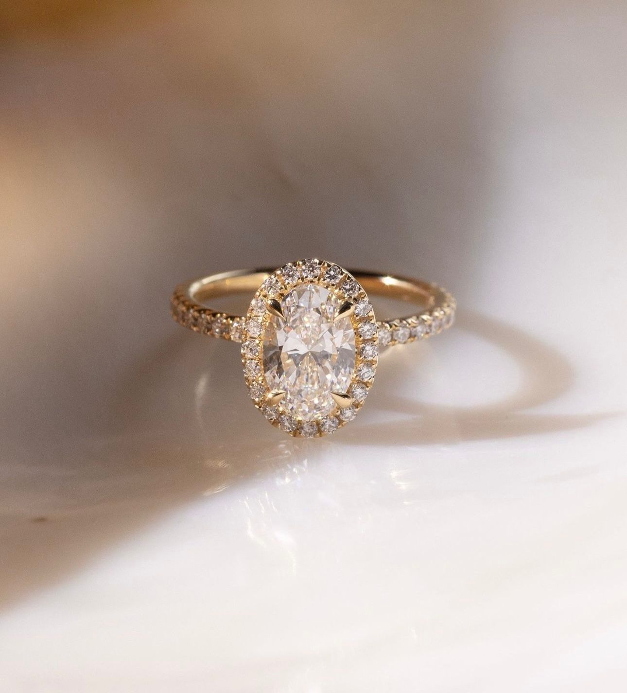 Anillo de Compromiso “Golden Halo”