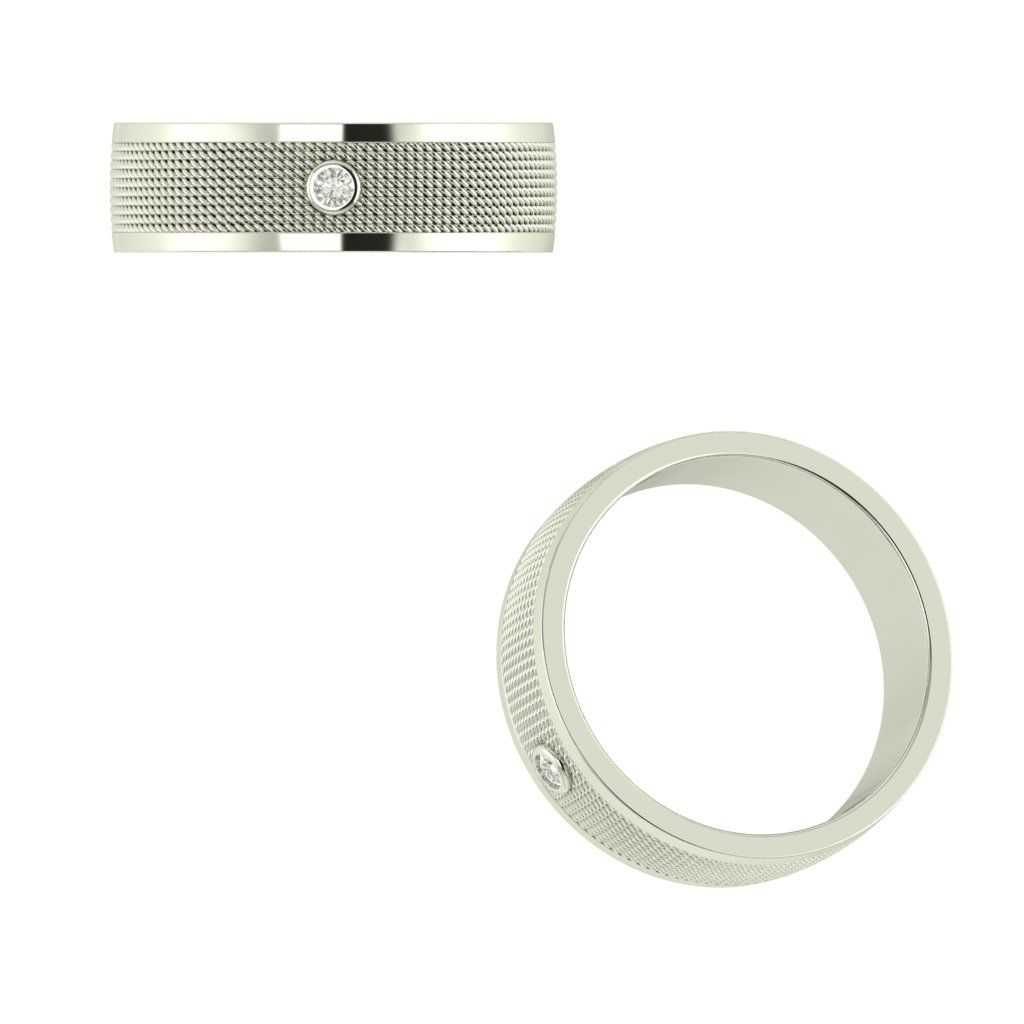 Anillo en Oro de 10 Kilates – Diseño Minimalista y Texturizado