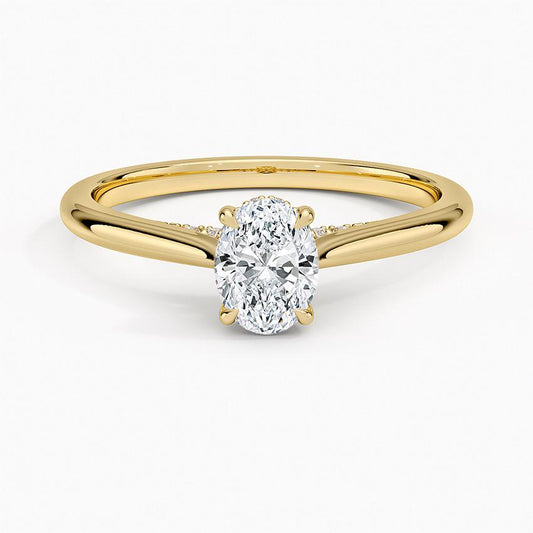 Anillo de Compromiso Corte Ovalado