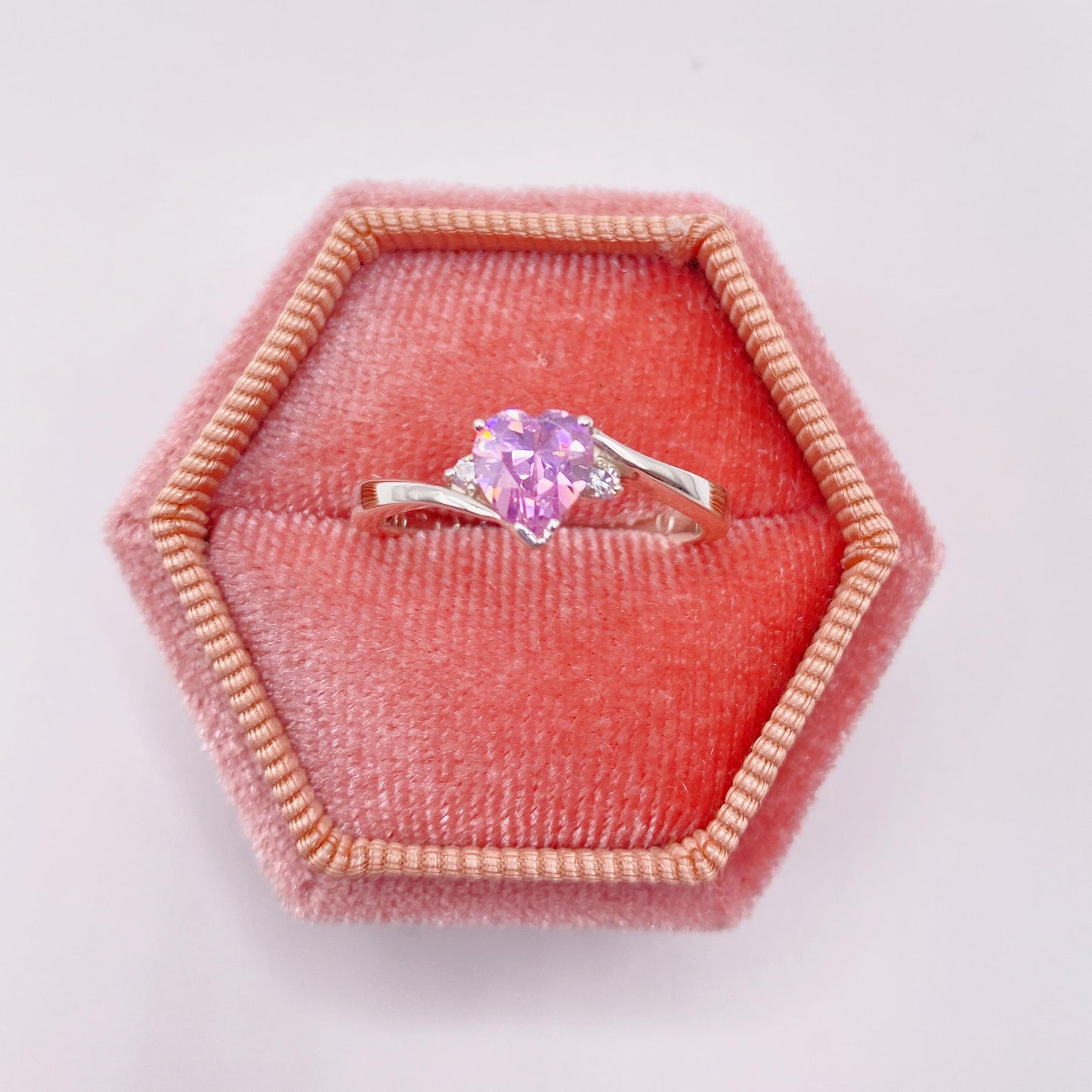 Anillo Casual Pink Infinite Heart