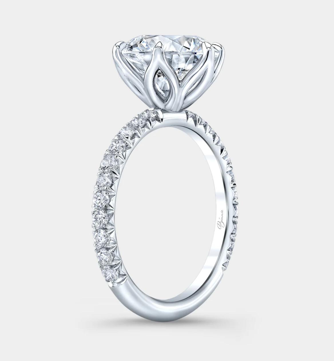 Anillo de Compromiso en Oro Blanco