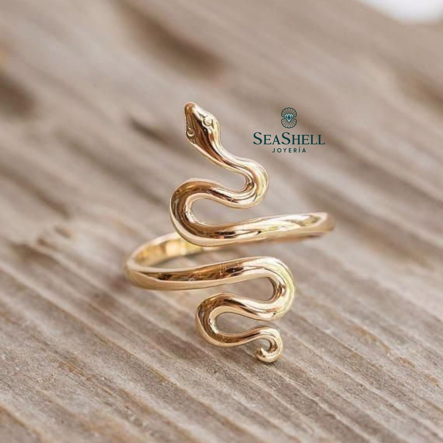 Anillo de Dama en Forma de Serpiente