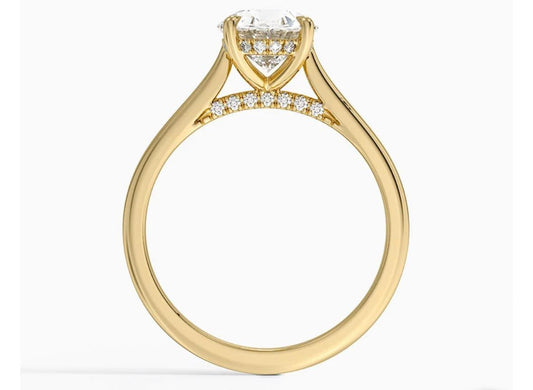 Anillo de Compromiso de Corte Ovalado