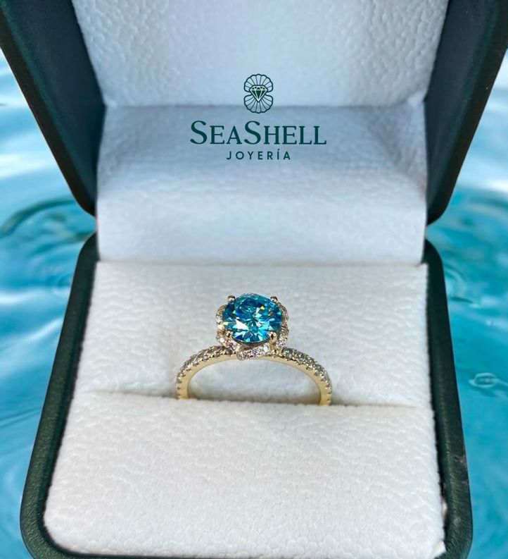 Anillo de Compromiso “Blue Ocean”