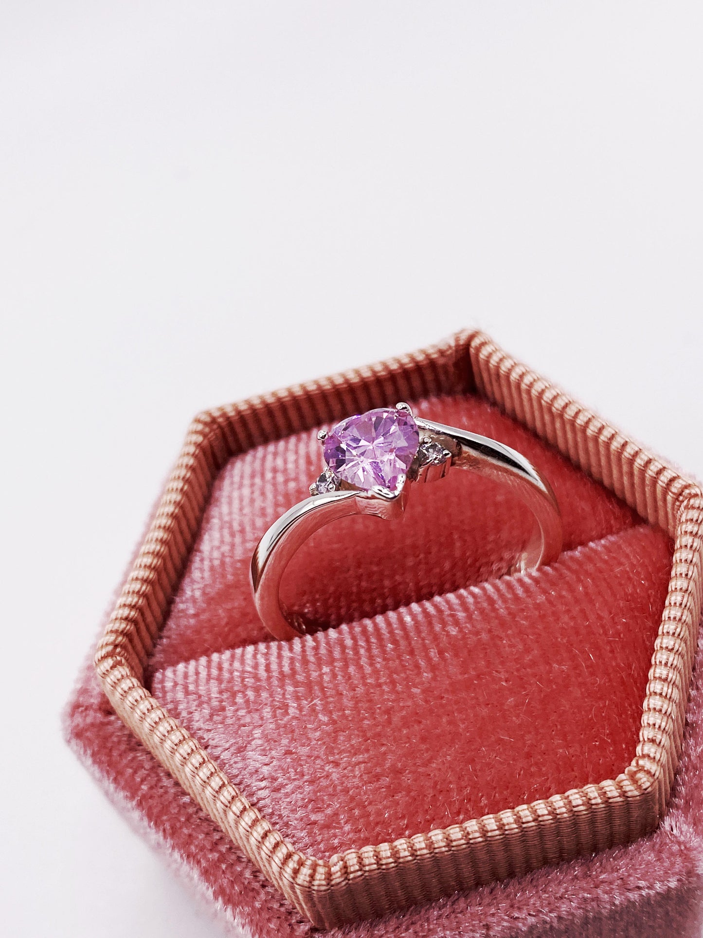 Anillo Casual Pink Infinite Heart