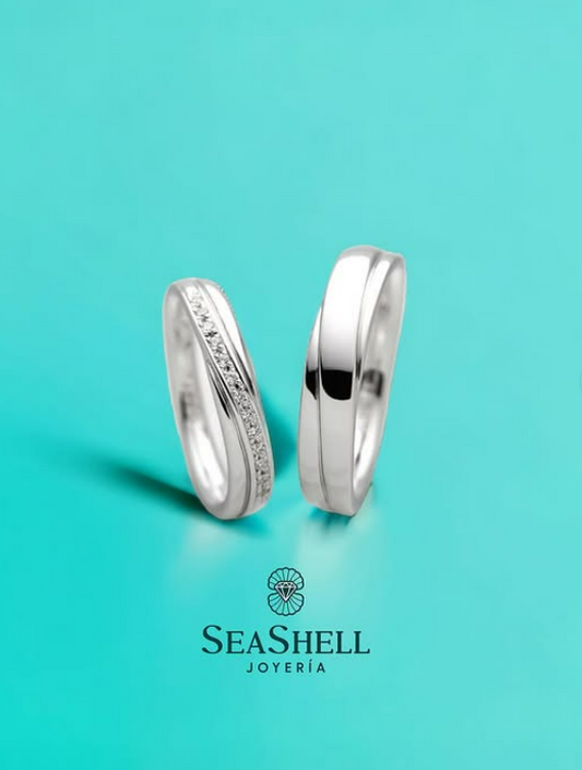 Dúo de Anillos de Matrimonio