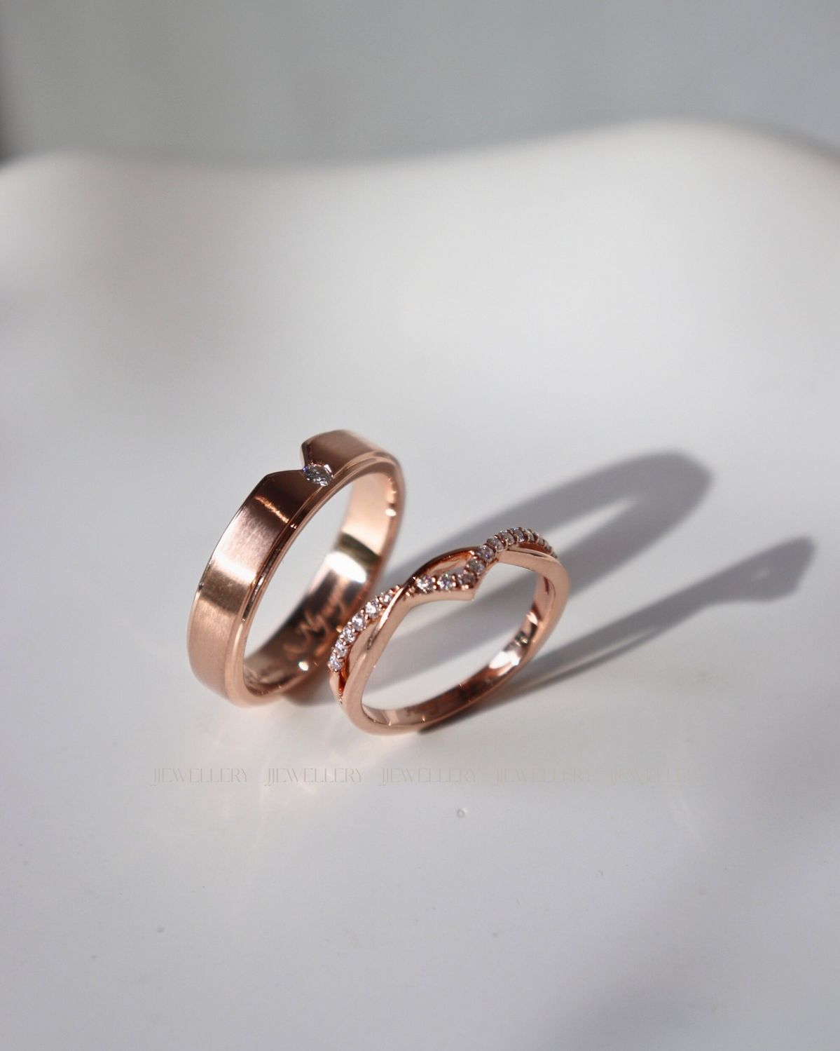 Anillos de Promesa en Oro Rosa