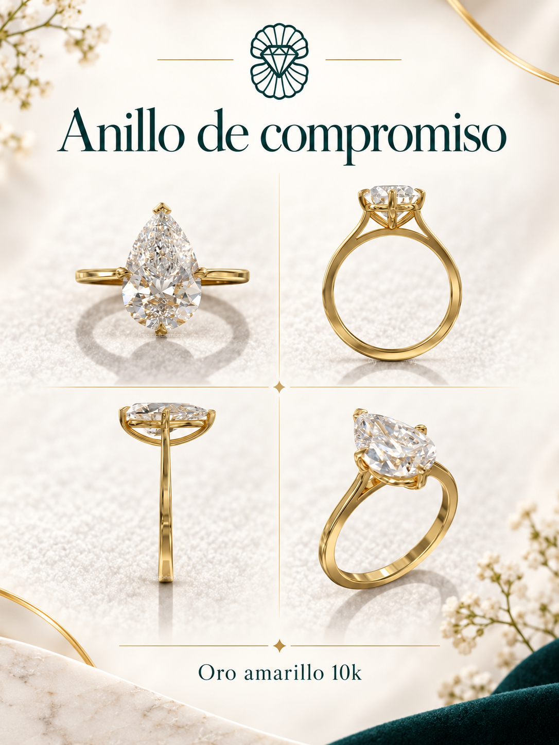 Anillo de Compromiso en Oro