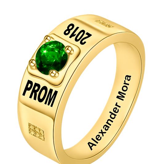 Anillos de Graduación Personalizados en Oro