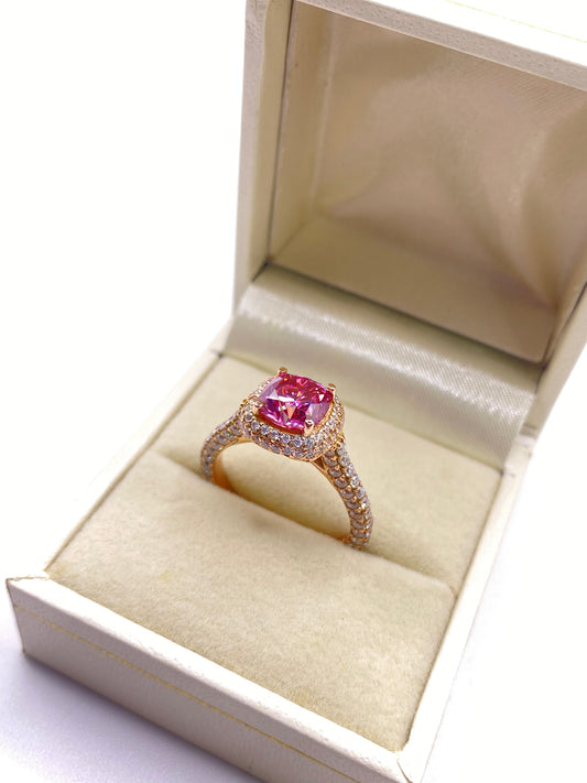 Anillo de Compromiso Corte Cojín/Cushion