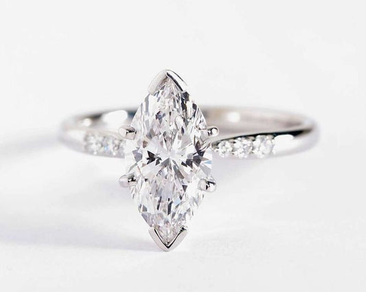 Anillo de Compromiso Corte Marquesa