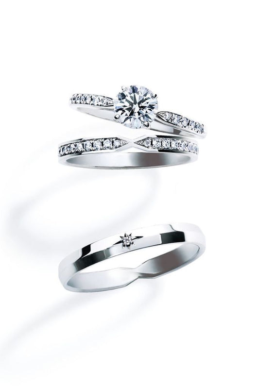 Trío de Anillos de Boda