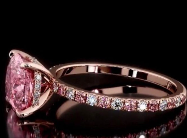 Anillo de Compromiso “Pink Blossom”