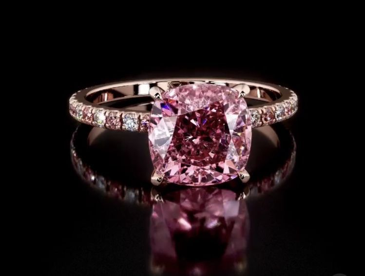 Anillo de Compromiso “Pink Blossom”