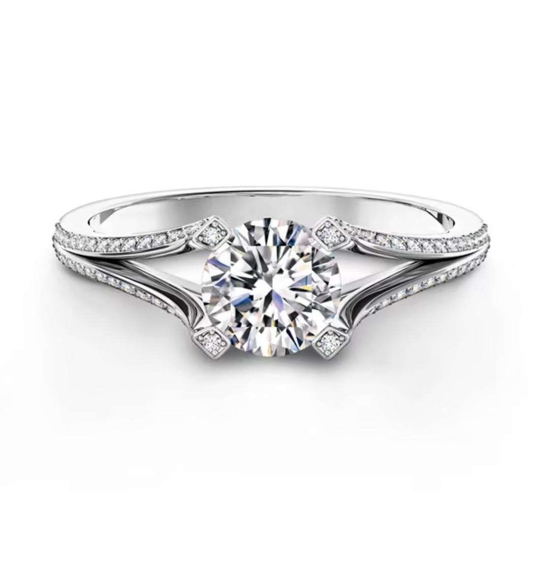 Anillo de Compromiso Estilo Clásico Atemporal