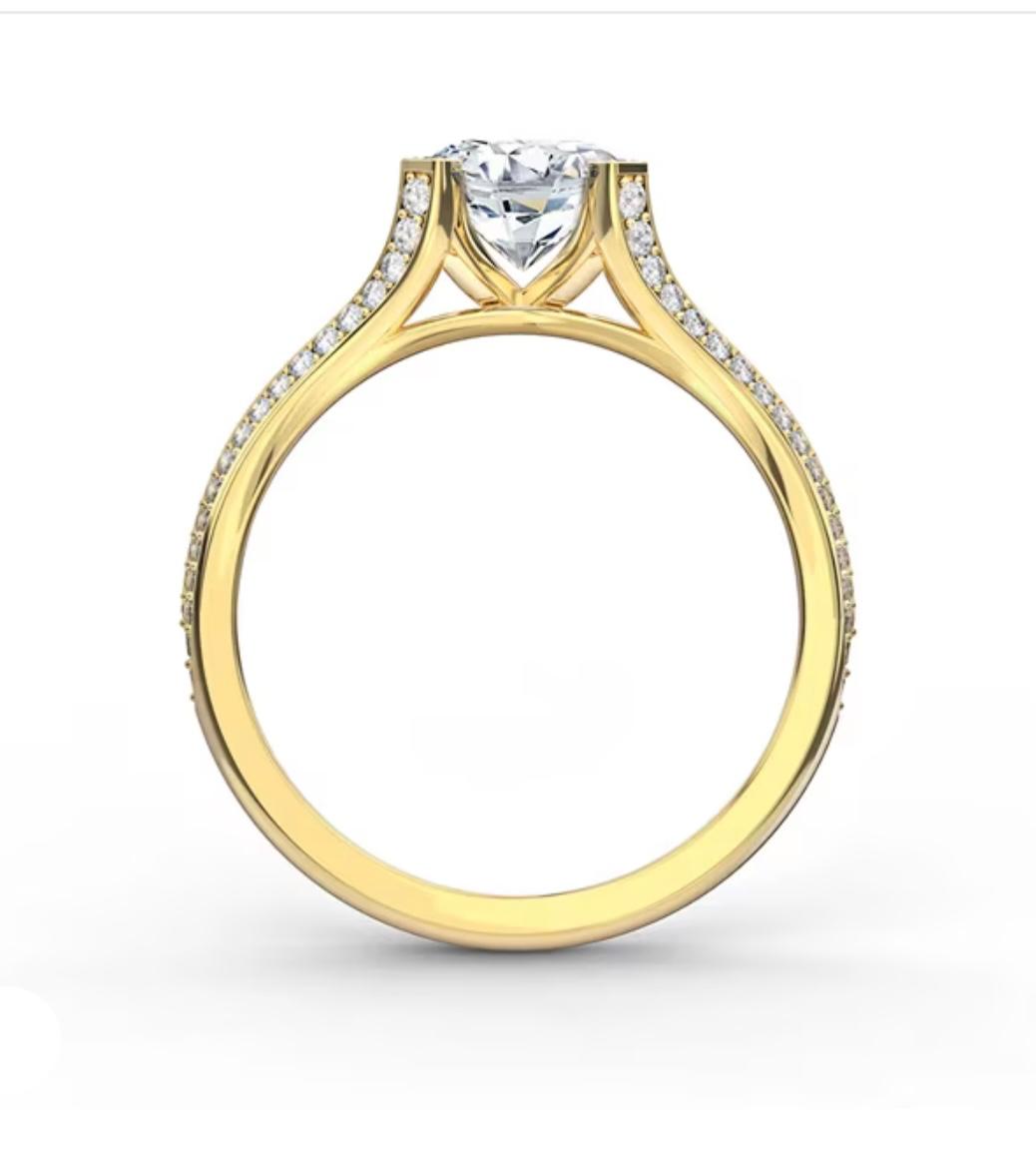 Anillo de Compromiso Estilo Clásico Atemporal