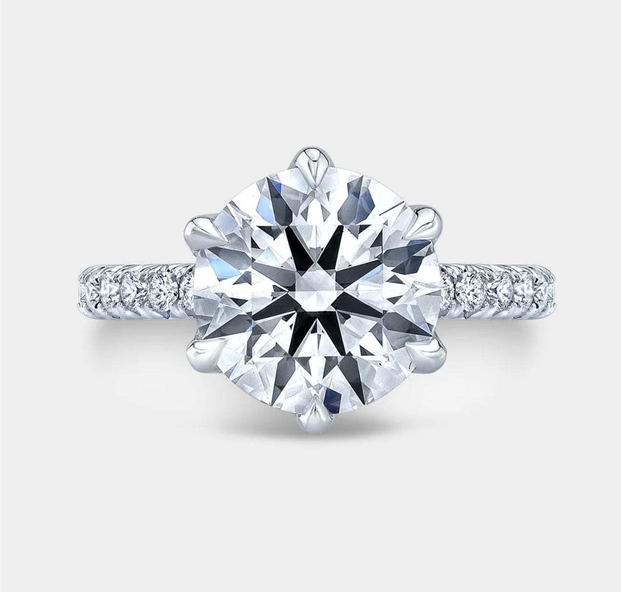 Anillo de Compromiso en Oro Blanco