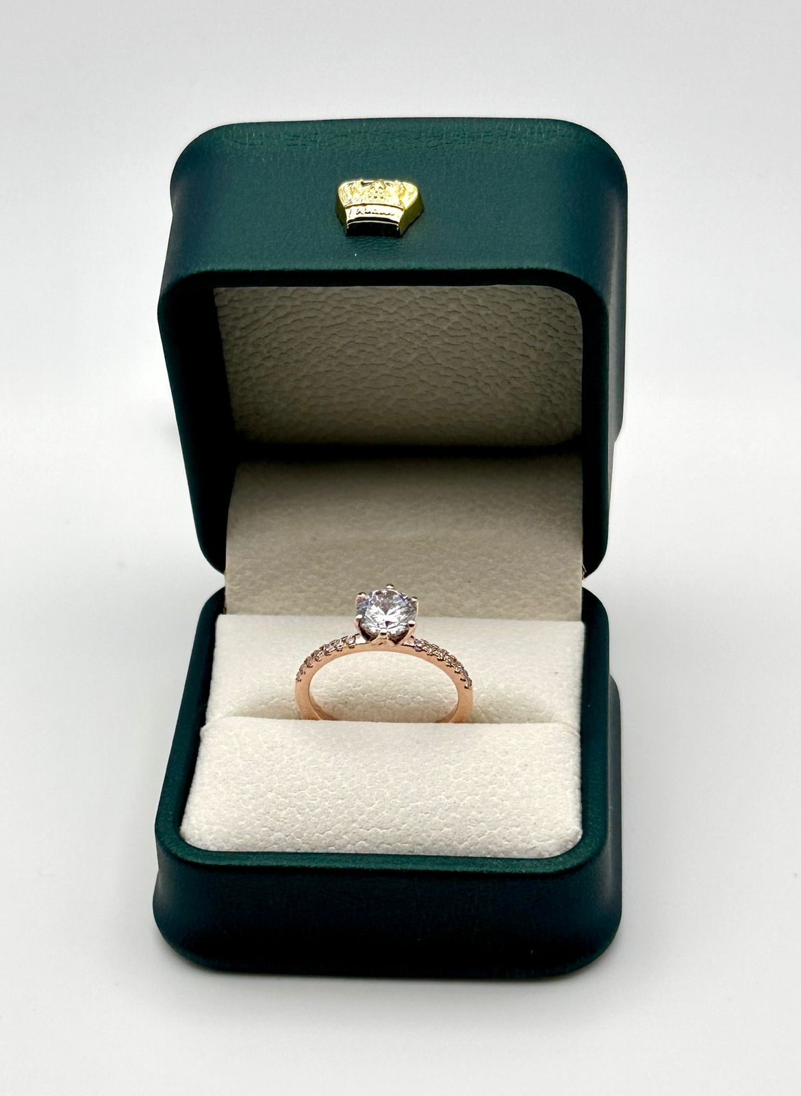 Anillo de Compromiso en Oro Rosa