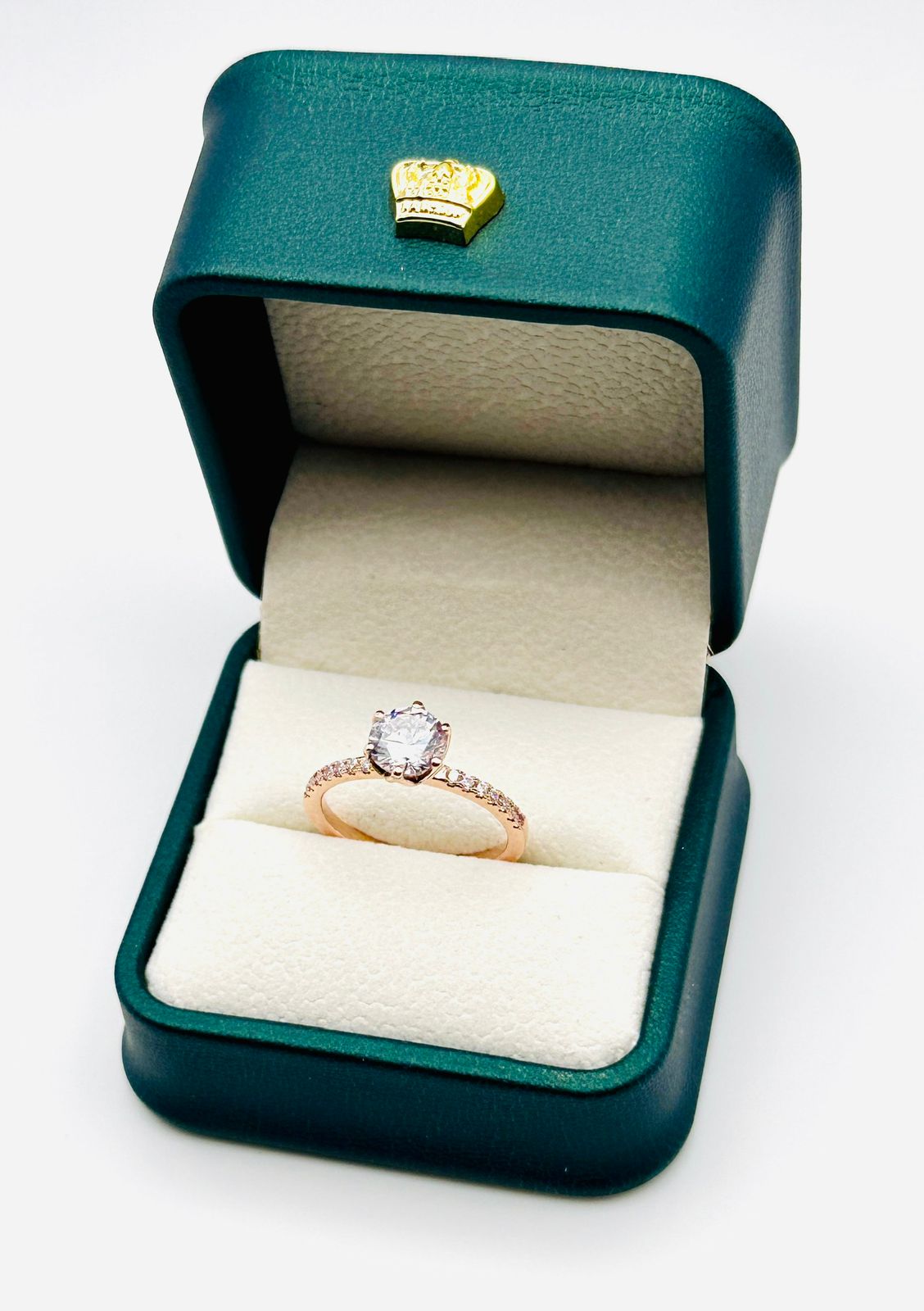 Anillo de Compromiso en Oro Rosa