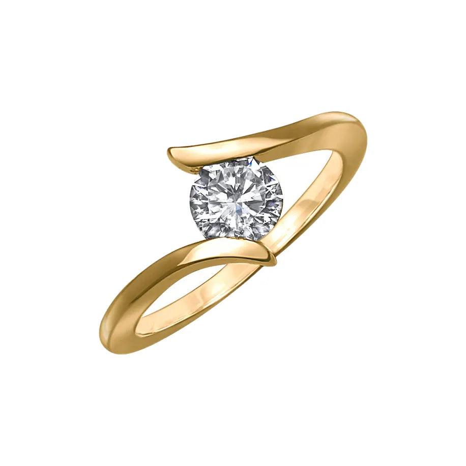 Anillo de Compromiso Oro amarillo 10 kilates